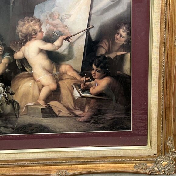 Print by Angelica Kauffmann Framed With Glass Front 30” X 25.5” - Picture 4 of 8